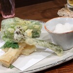 桶家乃隠居 - 筍、わらび、ピーマン