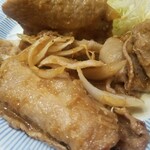 dancyu食堂 - 豚生姜焼き定食(1,480円)   豚肉は千葉県の匠味豚　タレは、何種類かの野菜や果実のすりおろしを加えた特製タレ