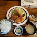 Tonkatsu Yosaku - ミックスフライ定食