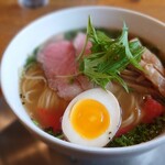 らぁ麺 めん奏心 - 甘熟トマトの汐そば(¥1,100)