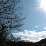 俺のラーメン あっぱれ屋 - 【2013.02.16】駐車場から見える冬景色