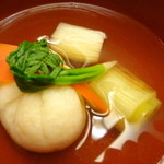 ふしきの - お椀　海老しんじょ