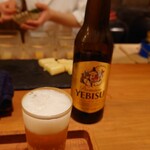 祇園 大渡 - ヱビスビール小瓶