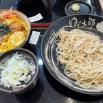 ゆで太郎 - 冷たい蕎麦＋ミニカツ丼