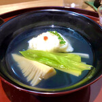 礒田 - 虎魚と筍　うるいのお椀　旨さ染み渡ります