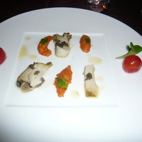 RISTORANTE OZIO - 鮑 バッバ・アルポモドーロ キャビアを添えて