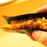 鮨おにかい＋1 - 海老天海苔巻き