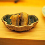 鮨おにかい＋1 - 帆立しんじょ蓮根はさみ揚げ