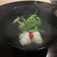 梶川 - 蓮根団子とアイナメのお椀