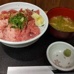 三崎市場 - 三崎丼_味噌汁セット