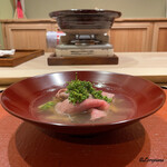 御料理 寺沢 - いわて牛と花山椒のしゃぶしゃぶ