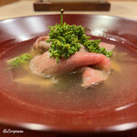 御料理 寺沢 - いわて牛と花山椒のしゃぶしゃぶ