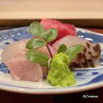御料理 寺沢 - 松皮鰈に油目焼霜､本鮪トロ