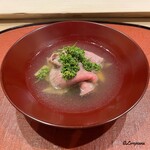 御料理 寺沢 - いわて牛と花山椒のしゃぶしゃぶ