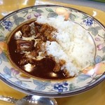 Heidi - ビーフシチューライス。ゴルゴンゾーラをかけたもの1200円。