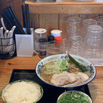 中華蕎麦 春馬 - 朝ラー（醤油）730円に九条ねぎTP100円