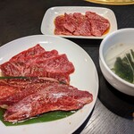 まんぷく - ランチのお肉+追加の赤身