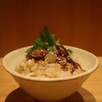 こころや - ホタルイカと竹の子と蕗の炊き込みご飯