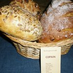 Copain - １Ｆで購入したパン３種類。