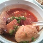 味玉海老つけ麺の具材