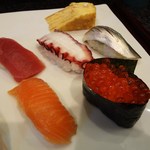 Sushi Chitose - 赤身・たこ・こはだ・サーモン・イクラ・玉子