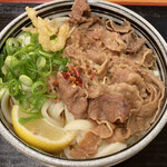 麺処 綿谷 - 牛肉ぶっかけ小（470円）