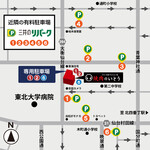 Katai Shin'You Yawarakai Niku Yakiniku No Itou - 近隣の駐車場マップ