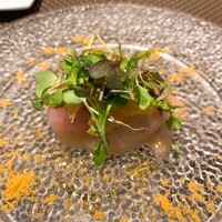 リストランテ ペガソ - ②金目鯛のカルパッチョ　春キャベツと甘夏