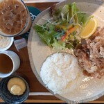 Remmaru Kafe - 若鶏のから揚げプレート(1,150円)+マヨネーズ(30円)