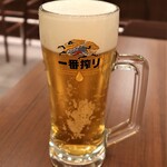 Tenshin Gyouza - 生ビール（中）　580円