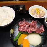 Yakiniku Sugimoto - 牛ハラミステーキセット