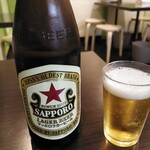 らーめん 鳥繁 - サッポロラガービール