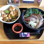 Kumohara Ooeyama Onisobaya - 炙り漬けそばと焼き鳥丼
