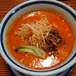 はなさき家 - 担々麺 ８辛 麺大盛り 辛ねぎトッピング