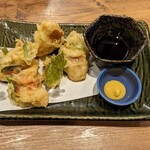 かば屋 - 鶏天の青じそ巻き