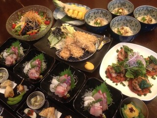 h ICHIRIZUKA - 宴会お料理の一例