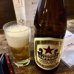 Udon Endou - 瓶ビール_赤星