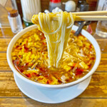 昌龍飯店 - 中根製麺製の細麺