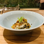 齋華 - ◆スペシャリテ　黒鮑と肝の和えそば