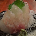 （2013/1月）平目のお刺身。この厚さがたまらない♪