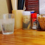 金狼 - カウンター上の調味料