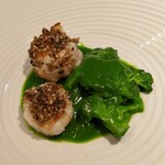 ラヴァンドール - 手長えびの胡麻ソテー ブロッコリーのソース