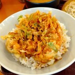 天丼てんや - あさりと生姜のかき揚げ丼だそうで(^-^)