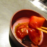 北海道焼肉 北うし - 【海鮮と果物のキムチ】あまおう苺とボタン海老