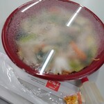 中国酒家 上海亭 - 皿うどんをテイクアウト(700円)。開けるのがおそろしいほど、あっつあつです。