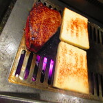 北海道焼肉 北うし - 【特選3】びえい和牛のヒレステーキサンド