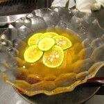 北海道焼肉 北うし - 【〆のお食事】酢橘と和出汁の冷麺