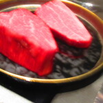 北海道焼肉 北うし - 【特選3】びえい和牛のヒレステーキサンド