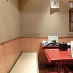 Kanzesui - 店内のテーブル席の風景です