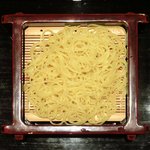 観世水 - 三色もり 1260円 の柚子切り蕎麦